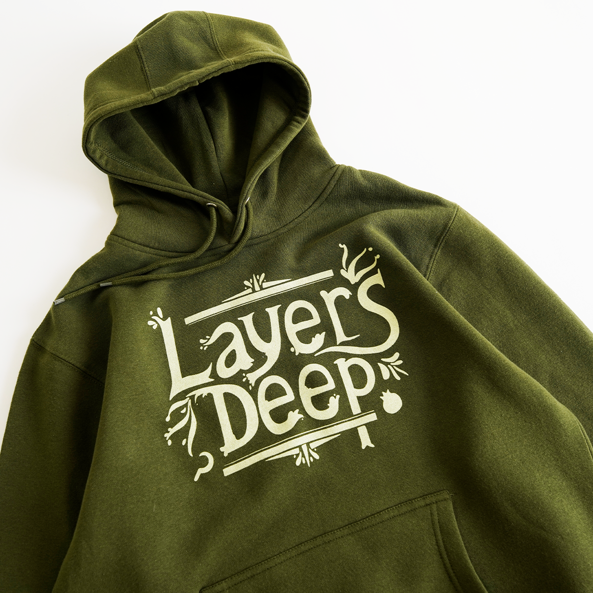 LAYERS DEEP - HOODIE - ARMY GREEN