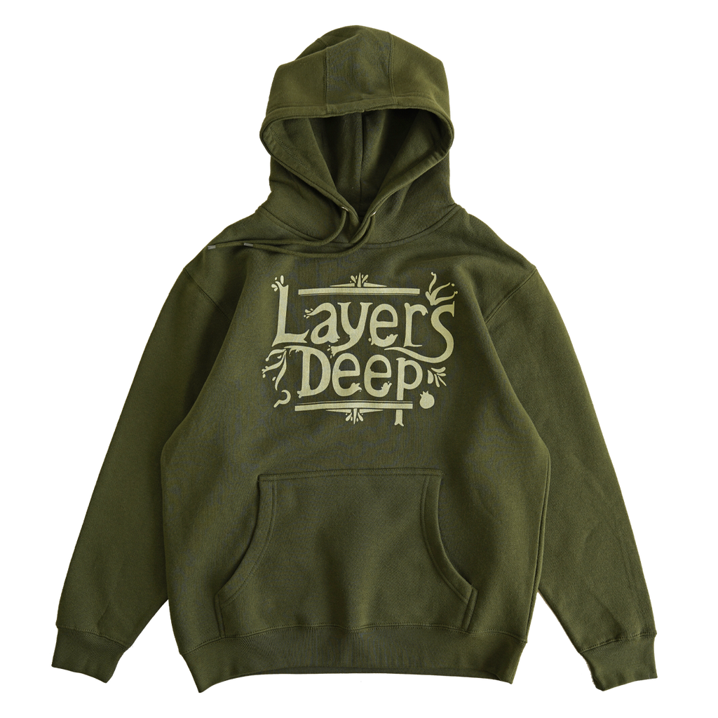 LAYERS DEEP - HOODIE - ARMY GREEN