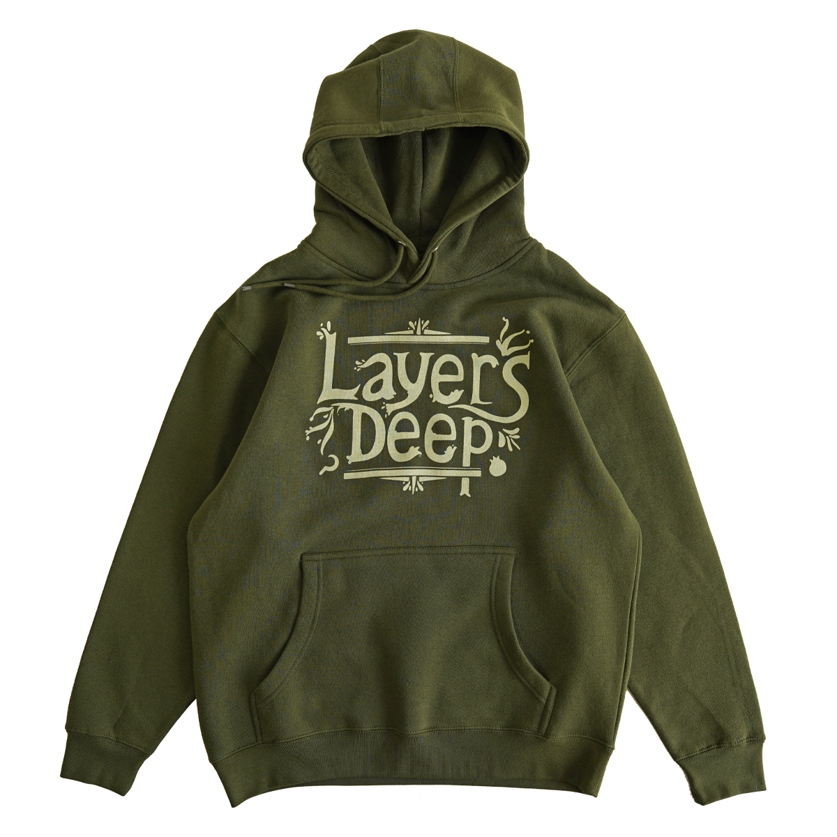 LAYERS DEEP - HOODIE - ARMY GREEN