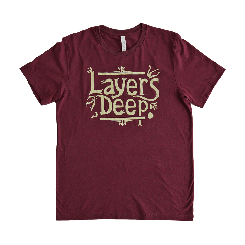 LAYERS DEEP - T-SHIRT - HEATHER CARDINAL