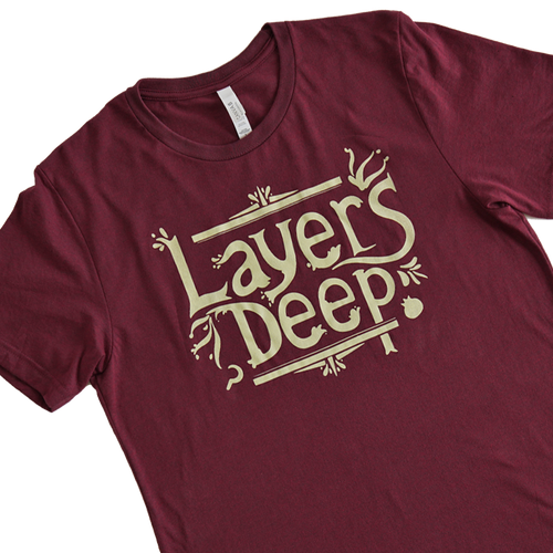 LAYERS DEEP - T-SHIRT - HEATHER CARDINAL